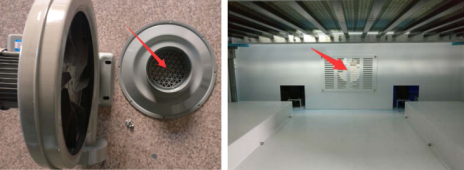 抽風(fēng)通道積塵堵塞