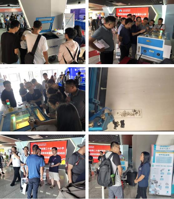 雷宇工作人員為老師家長(zhǎng)們做一一介紹